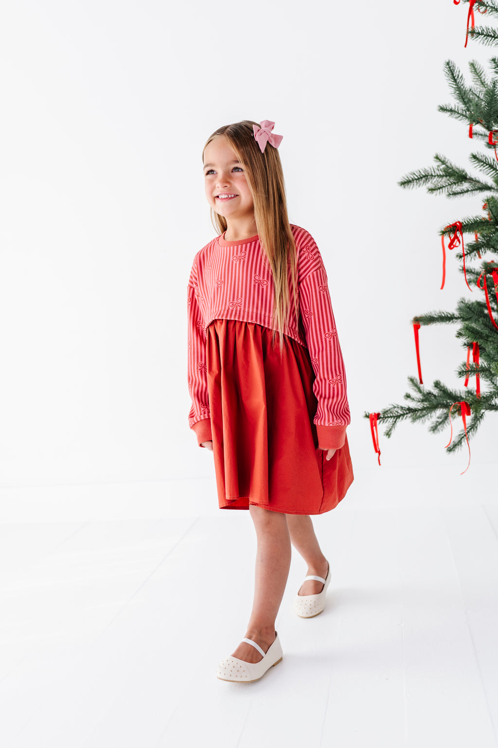 Sugarplum Bows | Poplin Dress