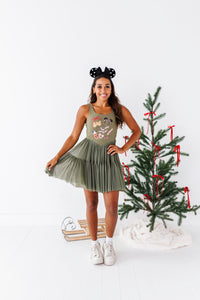 Holiday Snacks | (ADULT) Mesh GREEN DRESS
