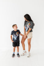 Balloon Stitch | KIDS CHARCOAL TEE