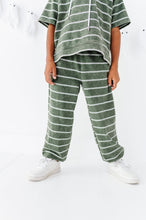 Load image into Gallery viewer, Olivine Stripes | Hoodie + Jogger SET