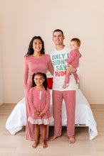 Load image into Gallery viewer, Red Stripes | ZIP ROMPER