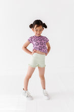 Load image into Gallery viewer, Mauve Smilies | Cross Back Tee