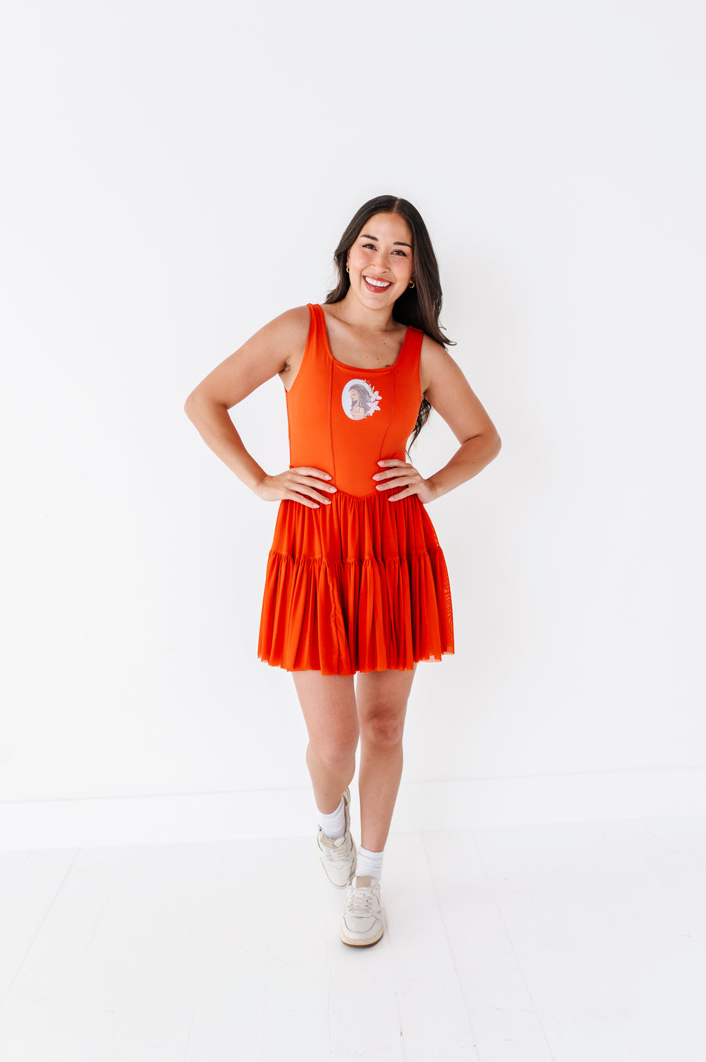 Moana (ADULT) | Burnt Orange Mesh DRESS