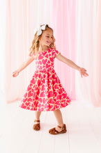 Load image into Gallery viewer, Coral Hearts | Heart Back Dress