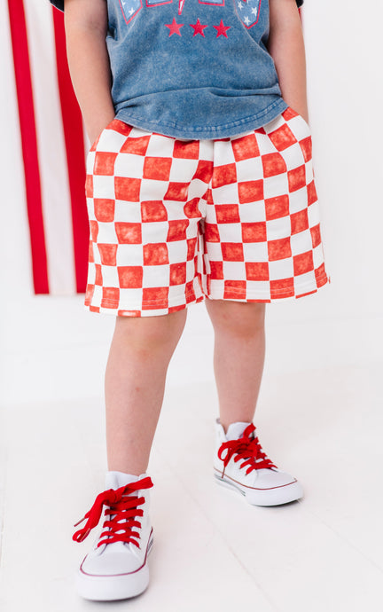 Red Check | BOYS Shorts