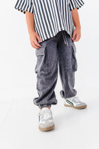 Peace-Out Ghost | Stripes Boxy Tee