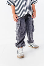 Load image into Gallery viewer, Peace-Out Ghost | Stripes Boxy Tee