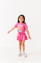 Load image into Gallery viewer, Butterflies | Pink Vintage Front-Tie Tee