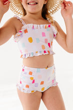 Load image into Gallery viewer, Painted Dotty: Ruffle Bandeau TWO-PIECE