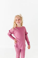 Load image into Gallery viewer, ROSEY RIB | Crewneck (with ruffle)