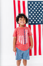 Load image into Gallery viewer, Freedom Flag | Red BOYS Tee