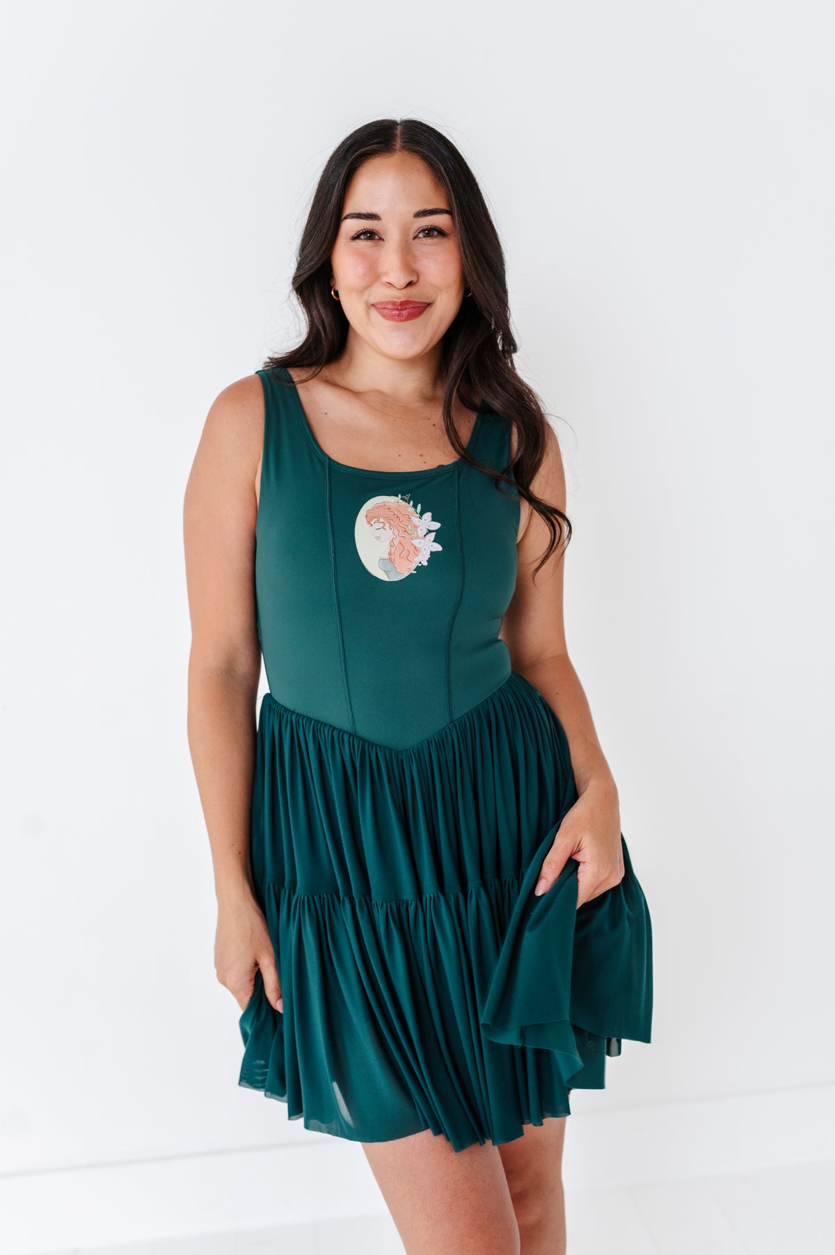Merida (ADULT) | Teal Mesh DRESS