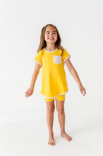 Load image into Gallery viewer, Lemon Drop | Mini Dress + Biker Shorts RIB Set