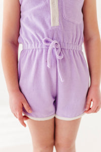 Violet: TERRY ROMPER