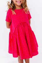 Merry Berry Gingham | Swing Dress