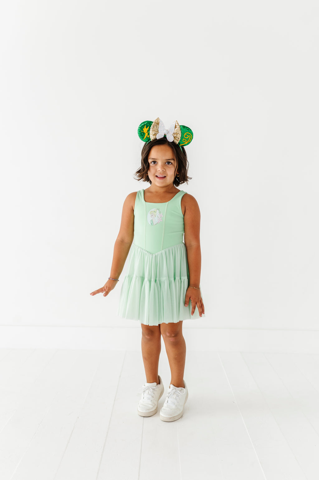 Tink (KIDS) | Lime Mesh DRESS
