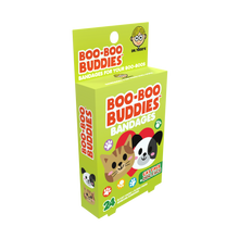 Load image into Gallery viewer, Kids Bandages | Dog Face + Cat Face (24 Count, Latex-Free)