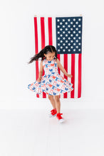 Load image into Gallery viewer, Red, White + BOW | Razorback Dress (with shorts!)