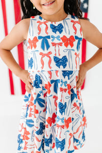 Red, White + BOW | Razorback Dress (with shorts!)