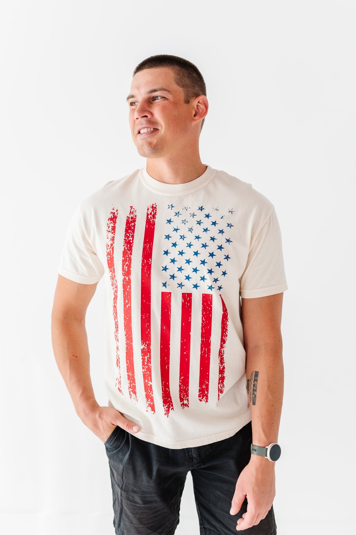 Heritage Flag | ADULT Cream TEE