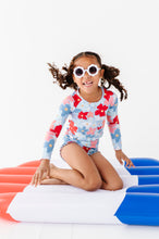 Load image into Gallery viewer, Freedom Floral | 1/4th Rashguard TWO-PIECE