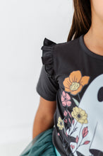 Load image into Gallery viewer, BOHO GHOSTIE | Ruffle Graphic Tee (Charcoal)