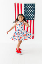 Load image into Gallery viewer, Red, White + BOW | Razorback Dress (with shorts!)
