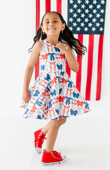 Red, White + BOW | Razorback Dress (with shorts!)