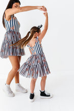 Load image into Gallery viewer, Striped Mickey Pumpkin | ADULT Ruffle Mesh Dress