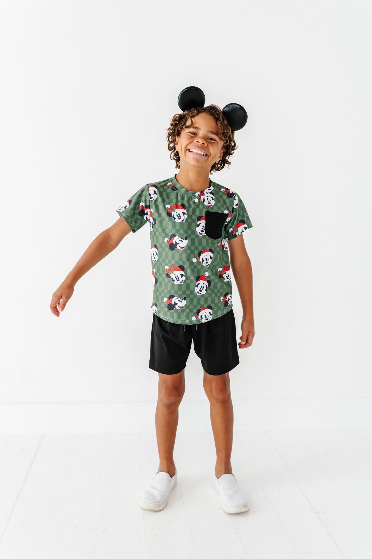 Mickey's Evergreen Check | KIDS Dri-Fit Tee