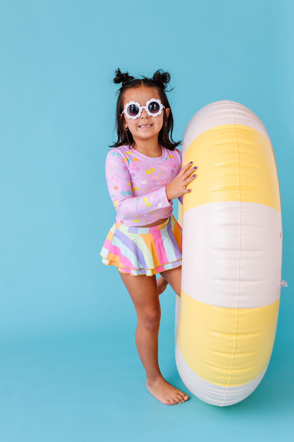 Cherry Crush |  RASHGUARD SKIRTED 2-PIECE