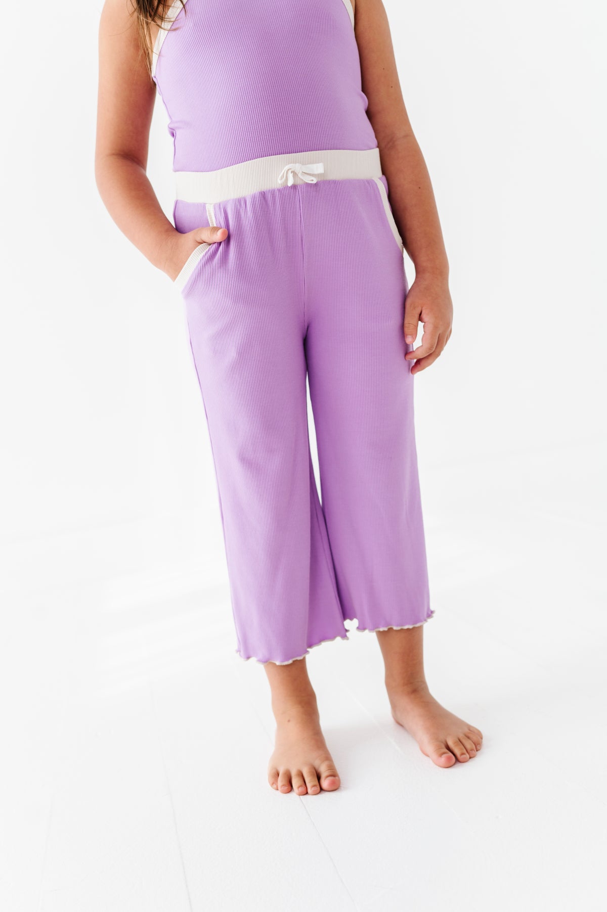 Pixie Purple | Tank + Wide Leg RIB Set