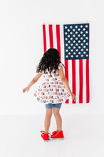 Load image into Gallery viewer, USA | Double Ruffle Tank Peplum