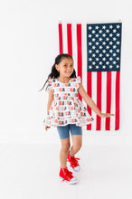 Load image into Gallery viewer, USA | Double Ruffle Tank Peplum