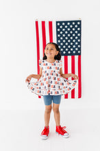 Load image into Gallery viewer, USA | Double Ruffle Tank Peplum