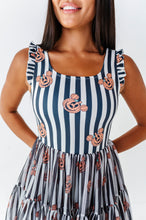 Load image into Gallery viewer, Striped Mickey Pumpkin | ADULT Ruffle Mesh Dress