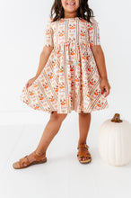 Load image into Gallery viewer, Harvest Charm | Bow Back Twirl Dress