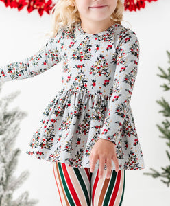 FLORAL TREES | Single Ruffle Peplum (9/12, 18/24, 5T ONLY left)