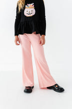 Apricot | RIB Wide Leg Pants