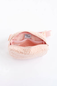 Kids Bum Bag: Pink Sherpa