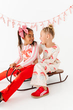 Load image into Gallery viewer, Pink Santas | ROMPER