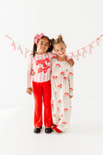 Load image into Gallery viewer, Pink Santas | ROMPER