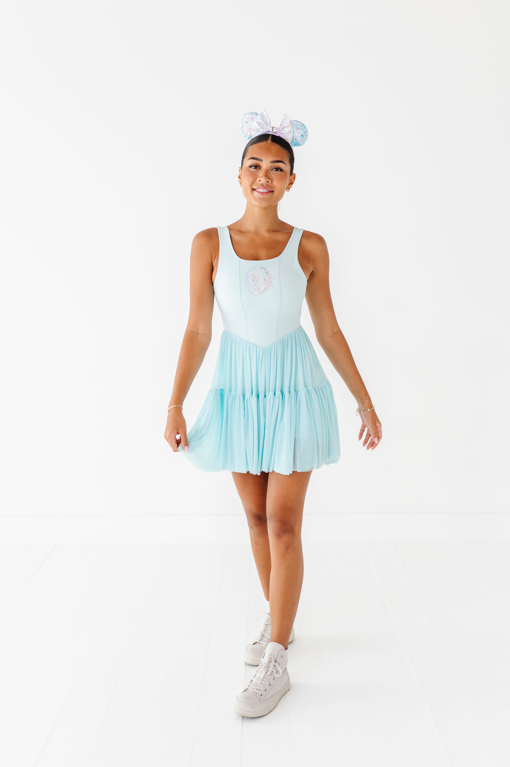 Elsa (ADULT) | Icy Blue Mesh DRESS