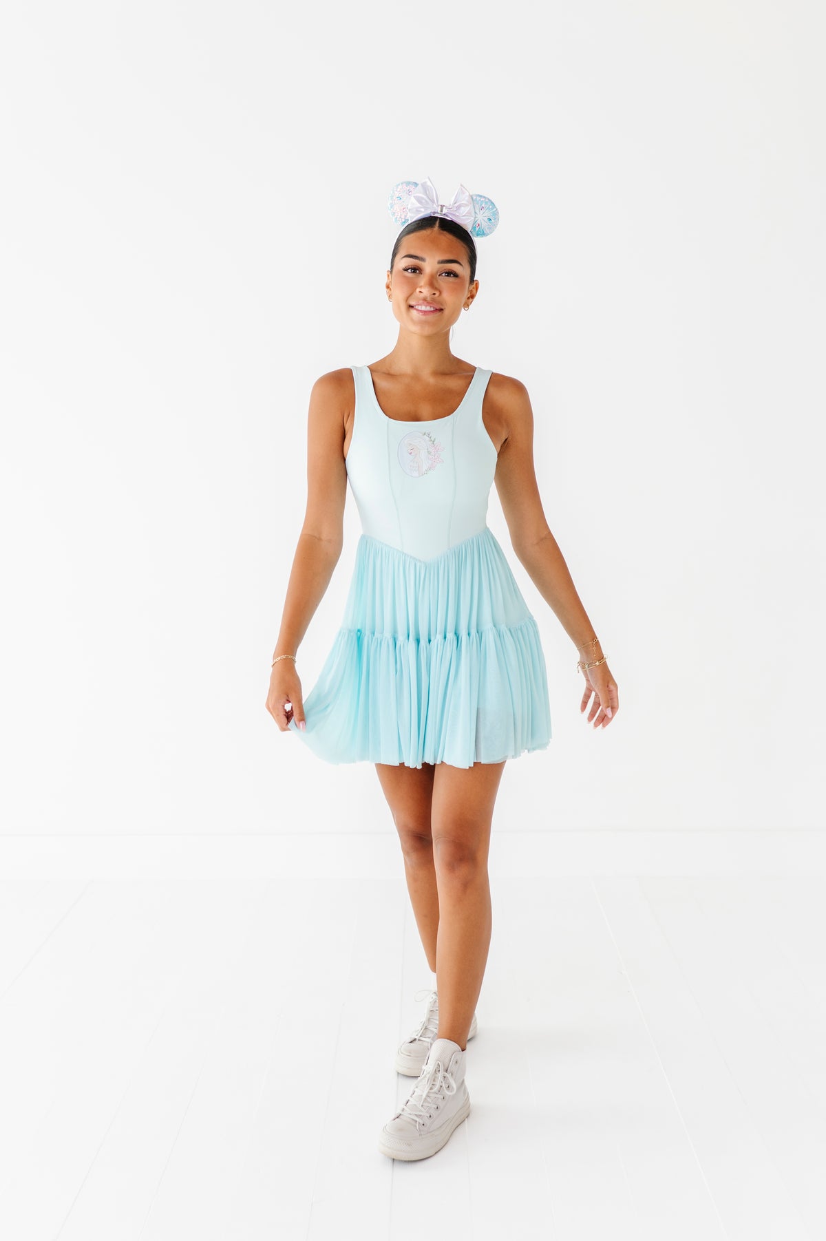 Elsa (ADULT) | Icy Blue Mesh DRESS