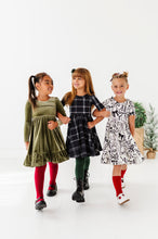 Load image into Gallery viewer, Black Plaid | Scoop Back Dress