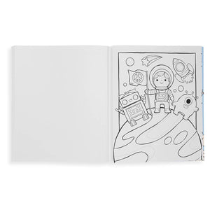 Outer Space Explorers Color-in Book