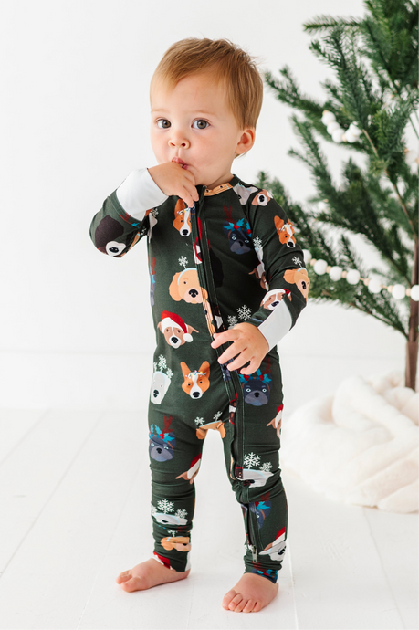 Christmas Doggies | ZIP ROMPER