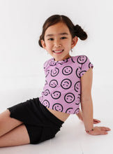 Load image into Gallery viewer, Mauve Smilies | Cross Back Tee