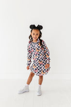 Load image into Gallery viewer, Checkered Minnie Pumpkins | KIDS 1/4th Zip Up