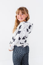 Black Cat Magic | Ruffle Hoodie